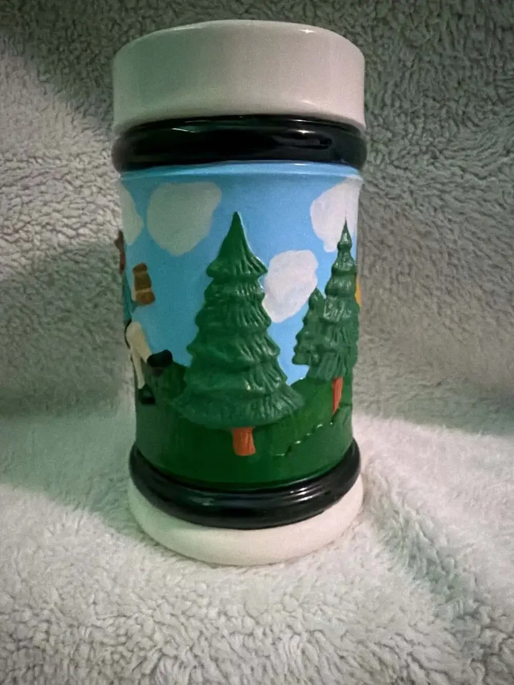 Vintage German Beer Stein Hand Painted